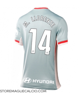 Atletico Madrid Marcos Llorente #14 Maglia Gara Trasferta Repliche 2024-25 Donna